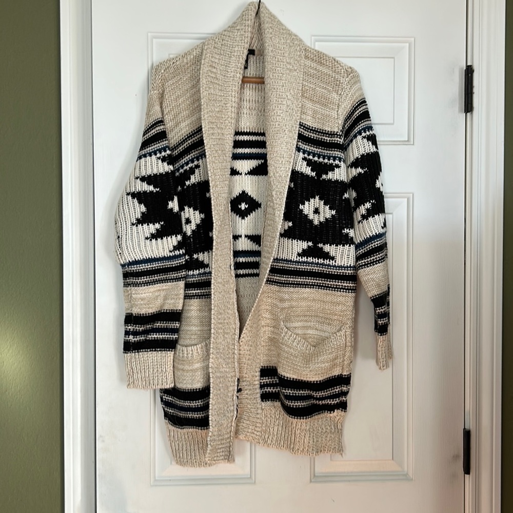 Forever 21 sweater jacket, cardigan 1 blue stripe